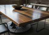 Rainbow Poplar Conference Table and Custom Base