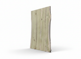 (Pre-Built) Poplar Live Edge Tabletop #PB181 112" x 44" - 48" x 2.0" — staged 3 — Oak City Customs