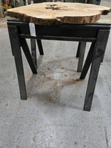 White Oak Wood Cookie #G978 49" x 34"-47" x 2.4" — detail 3 — Oak City Customs