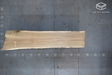 White Oak Live Edge Wood Slab #S784 112" x 22" - 28" x 4.3"