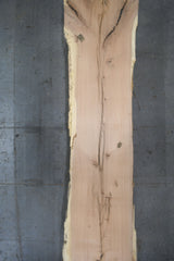 Red Oak Live Edge Wood Slab #A990 202" x 37"-47" x 3.0" — overhead view — Oak City Customs