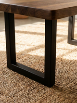 Handcrafted Solid Walnut Coffee Table – One-of-a-Kind Modern Solid Wood Table