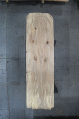 (Pre-Built) Soft Maple Classic Cut Tabletop #PB225 126" x 36" x 2.0" — overhead view — Oak City Customs