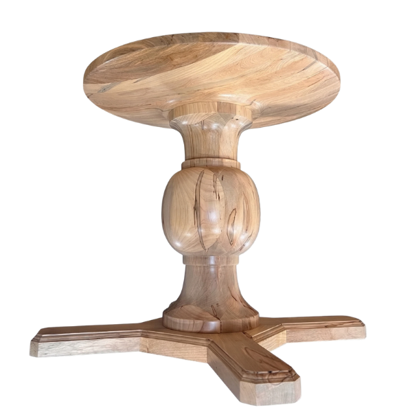 Wilmington | Custom Wood Pedestal Table Base | Oak City Customs