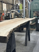 Soft Maple Live Edge Wood Slab #A995 141" x 32"-47" x 3.3" — detail 1 — Oak City Customs