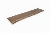 Walnut Live Edge Wood Slab #B985 112" x 22"-23" x 1.7" — staged 1 — Oak City Customs
