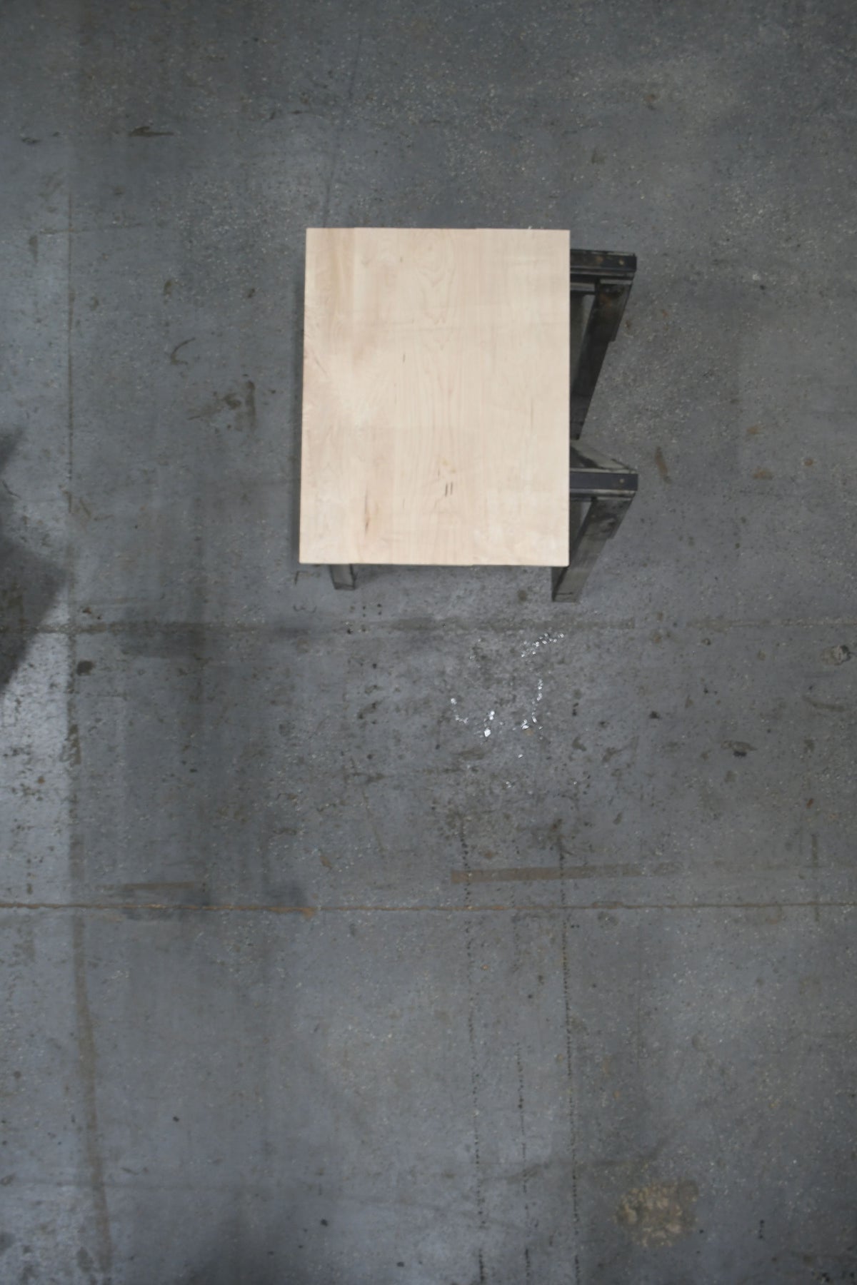 (Pre-Built) Hard Maple Classic Cut Tabletop #PB206 42" x 32" x 1.6" — overhead view — Oak City Customs