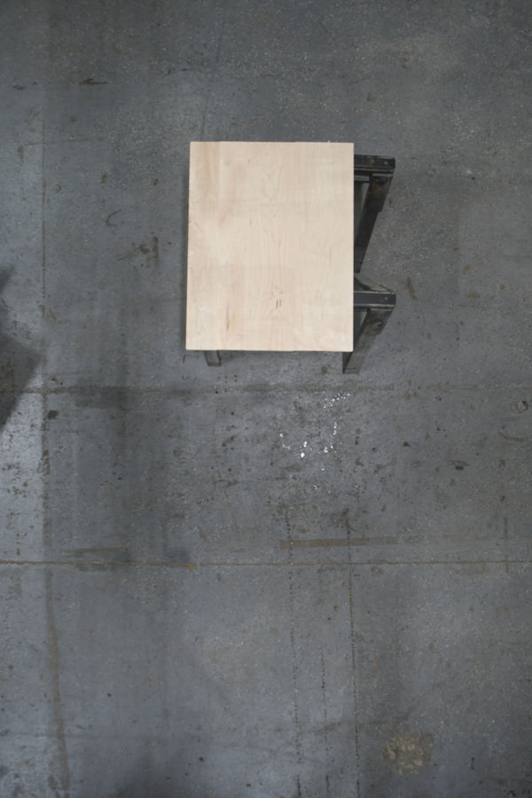 (Pre-Built) Hard Maple Classic Cut Tabletop #PB206 42" x 32" x 1.6" — overhead view — Oak City Customs
