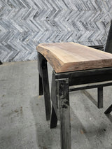 Walnut Live Edge Wood Slab #D968 33" x 22"-23" x 2.5" — detail 1 — Oak City Customs