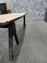 (Pre-Built) Soft Maple Live Edge Tabletop #PB185 141" x 46" - 48" x 2.2" — detail 2 — Oak City Customs
