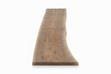 Walnut Live Edge Wood Slab #D982 98" x 22"-27" x 1.7" — staged 1 — Oak City Customs