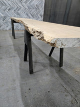 Red Oak Live Edge Wood Slab #A988 203" x 33"-48" x 3.0" — detail 1 — Oak City Customs
