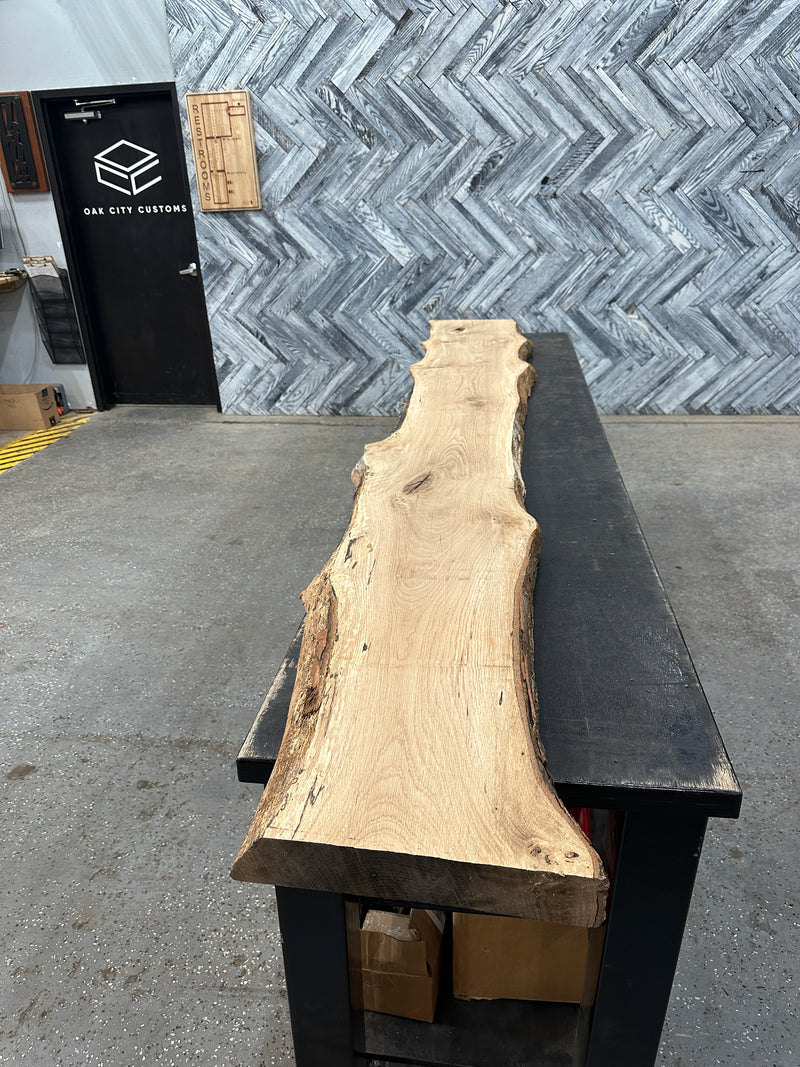 White Oak Slab #E550 118" x 9" - 16" x 2.4"