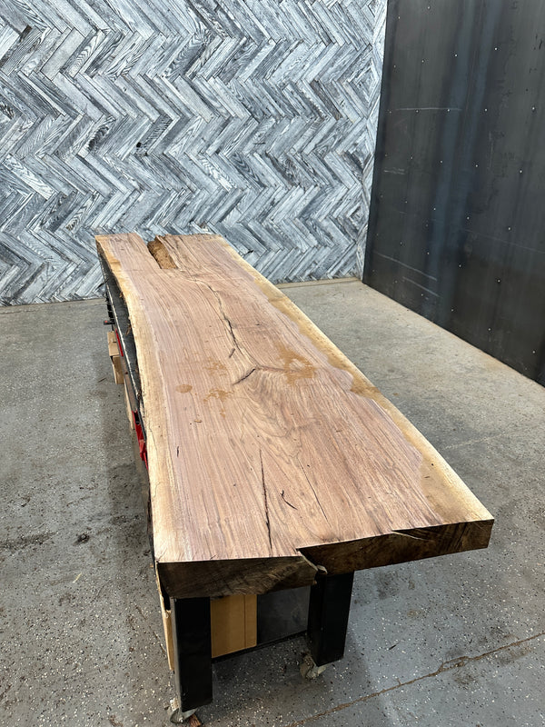 Walnut Slab #B610 124" x 27" - 33" 2.9"