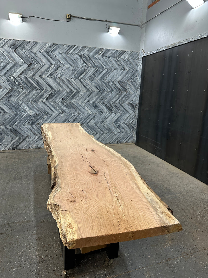 Red Oak Slab #A588 143" x 24" - 31" x 2.1"