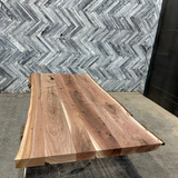 (Pre-Built) Walnut Live Edge Tabletop #PB008 71" x 33" - 36" x 2.1"