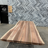 (Pre-Built) Walnut Live Edge Tabletop #PB015 91" x 39" - 44" x 2.5"