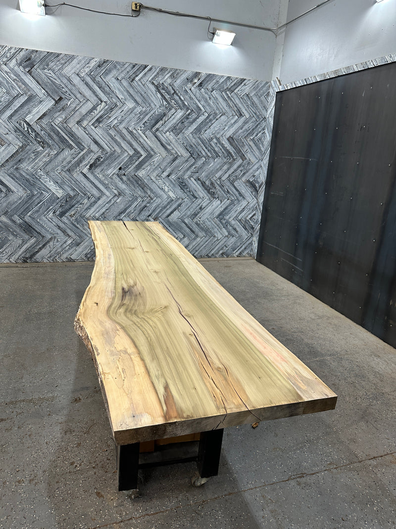 Poplar Slab #FWX566 143" x 33" - 36" x 2.0"