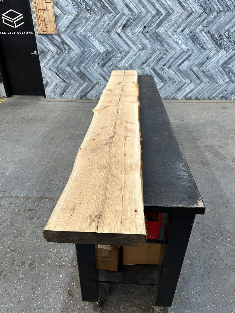 White Oak Slab #E551 119" x 12" - 15" x 2.4"