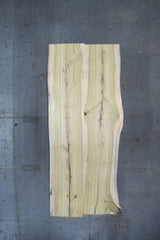 (Pre-Built) Poplar Live Edge Tabletop #PB181 112" x 44" - 48" x 2.0" — overhead view — Oak City Customs