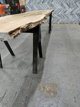 Red Oak Live Edge Wood Slab #A991 201" x 38"-45" x 2.9" — detail 2 — Oak City Customs