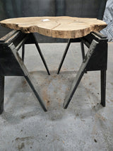 White Oak Wood Cookie #G977 54" x 24"-44" x 2.4" — detail 4 — Oak City Customs