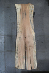 Soft Maple Live Edge Wood Slab #A993 140" x 34"-47" x 3.3" — overhead view — Oak City Customs