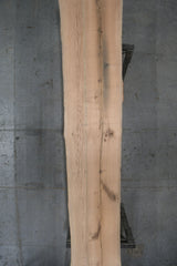 (Pre-Built) Red Oak Live Edge Tabletop #PB216 197" x 29" - 41" x 2.0" — overhead view — Oak City Customs