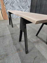 Walnut Live Edge Wood Slab #B985 112" x 22"-23" x 1.7" — detail 1 — Oak City Customs