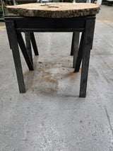 White Oak Wood Cookie #G980 49" x 39"-44" x 2.5" — detail 3 — Oak City Customs