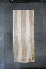 (Pre-Built) Soft Maple Classic Cut Tabletop #PB228 119" x 47" x 2.3" — overhead view — Oak City Customs