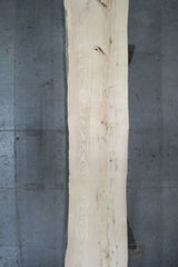 (Pre-Built) Ash Live Edge Tabletop #PB217 196" x 35" - 42" x 2.2" — overhead view — Oak City Customs