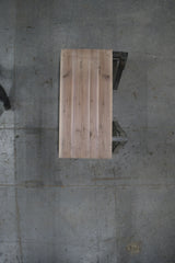 (Pre-Built) Walnut Classic Cut Tabletop #PB203 66" x 31" x 1.3" — overhead view — Oak City Customs