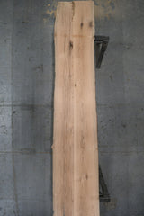 (Pre-Built) Red Oak Live Edge Tabletop #PB218 197" x 33" - 39" x 2.2" — overhead view — Oak City Customs