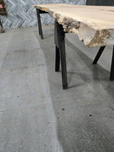 Red Oak Live Edge Wood Slab #A990 202" x 37"-47" x 3.0" — detail 1 — Oak City Customs