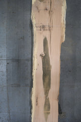 Red Oak Live Edge Wood Slab #A992 197" x 34"-46" x 3.1" — overhead view — Oak City Customs
