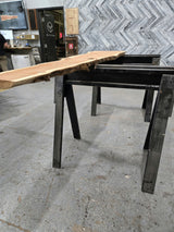 Cedar Live Edge Wood Slab #F983 95" x 8"-21" x 1.8" — detail 2 — Oak City Customs