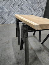 Parota Live Edge Wood Slab #D966 48" x 18"-25" x 2.8" — detail 1 — Oak City Customs
