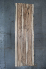 (Pre-Built) Sweet Gum Live Edge Tabletop #PB195 145" x 41" - 43" x 2.0" — overhead view — Oak City Customs