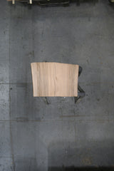 (Pre-Built) Soft Maple Live Edge Tabletop #PB233 31" x 40" - 43" x 2.2" — overhead view — Oak City Customs