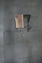 Walnut Live Edge Wood Slab #D968 33" x 22"-23" x 2.5" — overhead view — Oak City Customs