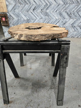 White Oak Wood Cookie #G971 52" x 30"-45" x 2.9" — detail 2 — Oak City Customs