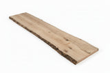 (Pre-Built) Red Oak Live Edge Tabletop #PB218 197" x 33" - 39" x 2.2" — staged 1 — Oak City Customs