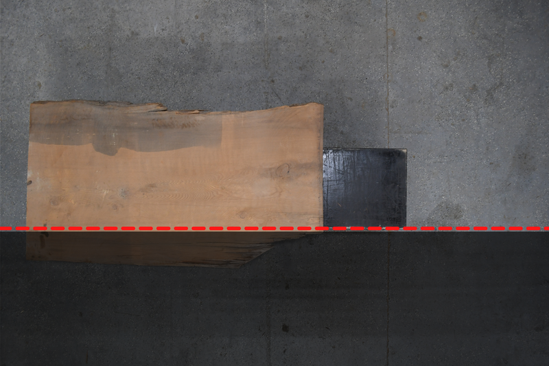 California Redwood Live Edge Wood Slabs #RSC490 88" x 37" - 48" x 2.8"