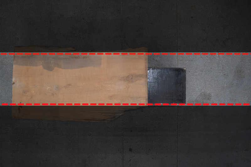 California Redwood Live Edge Wood Slabs #RSC490 88" x 37" - 48" x 2.8"