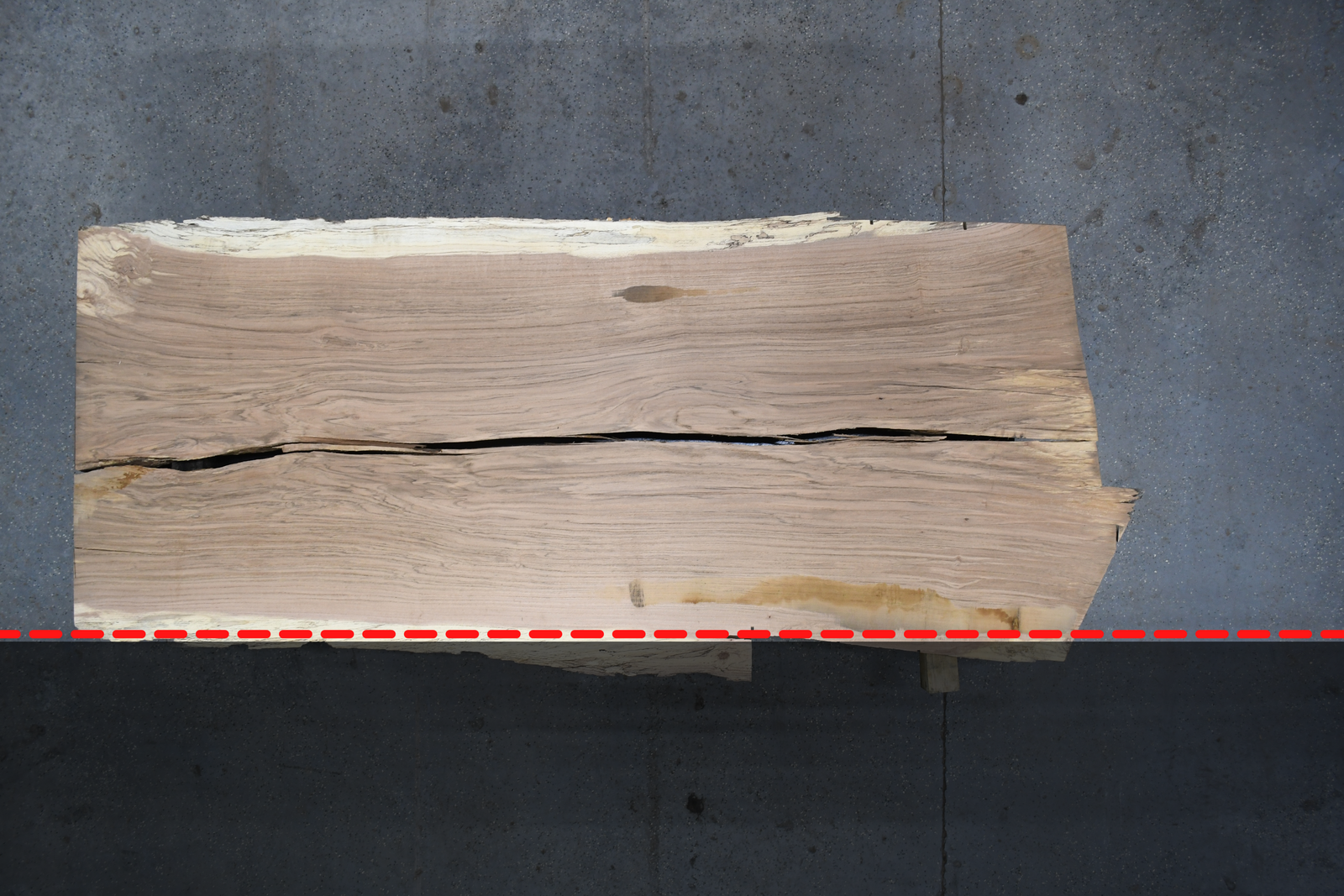 Red Oak Live Edge Wood Slab #A403SS 122