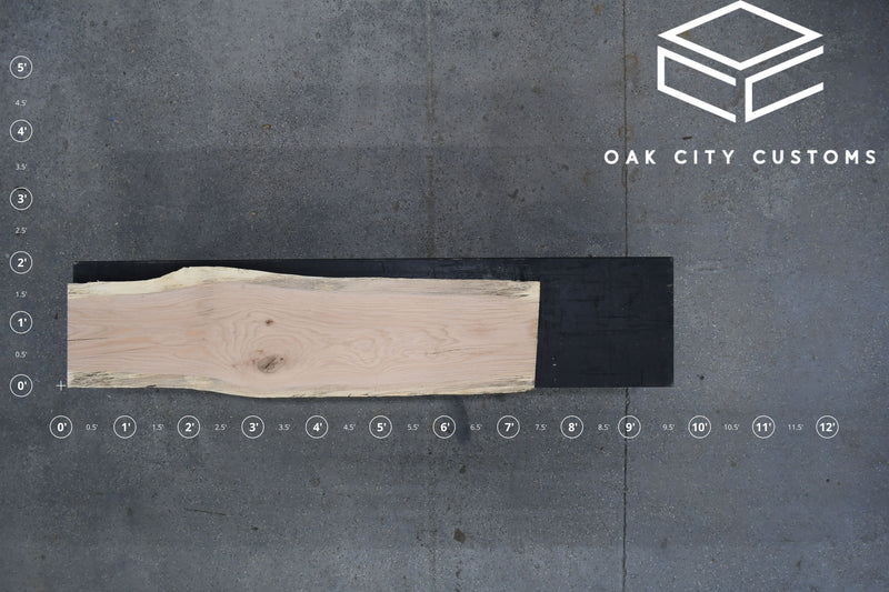 Red Oak Slab #D081 86" x 19"-23" x 1.6"