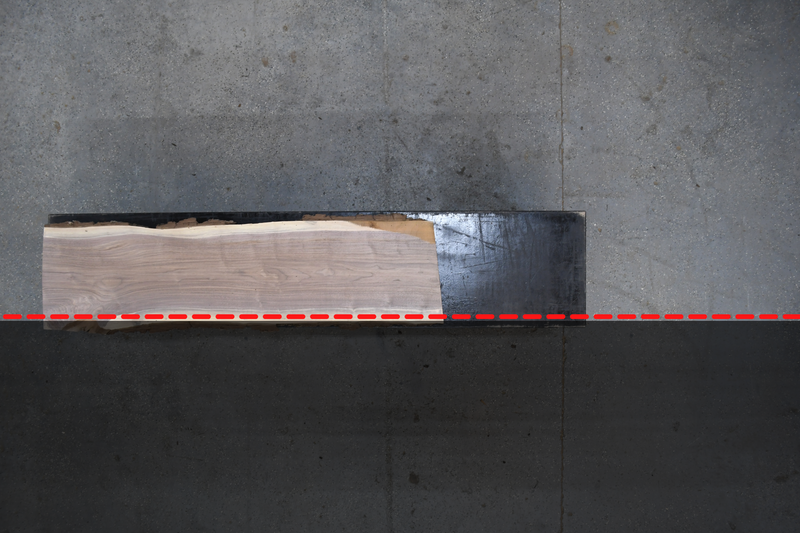 Walnut Slab #D436 82" x 20" - 22" x 1.9"
