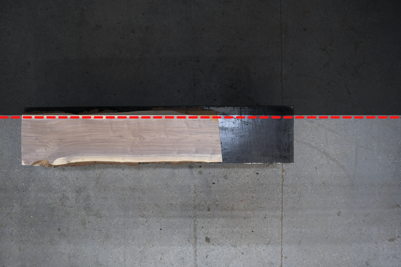 Walnut Slab #D436 82" x 20" - 22" x 1.9"