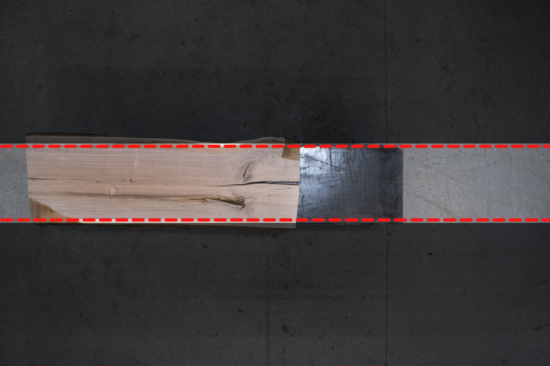 Walnut Slab #D438 82" x 24" - 28" x 1.9"